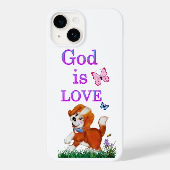 Funda De Case-Mate Para iPhone Dios es amor (Reverso )