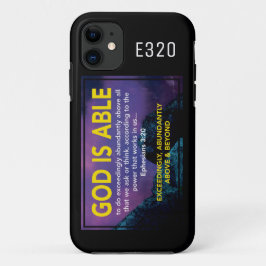 Funda Para iPhone 11 DIOS ES CAPAZ | Efesios 3:20 Cristianos Negros