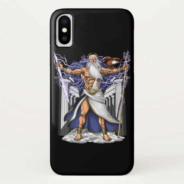 Funda De Case-Mate Para iPhone Dios griego Zeus (Reverso)