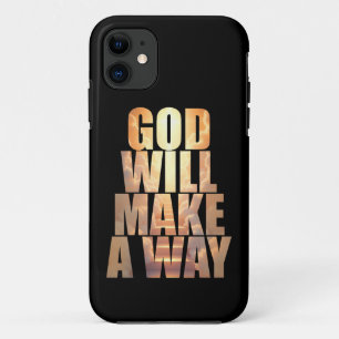Funda Para iPhone 11 Dios Hará Una Forma De Fe Cristiana