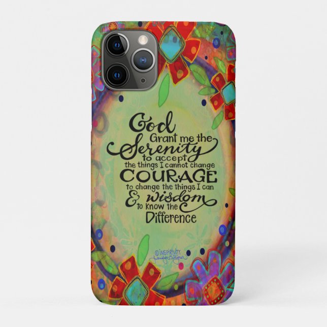 Funda De Case-Mate Para iPhone "Dios me conceda la serenidad" Inespiritualidad (Reverso)