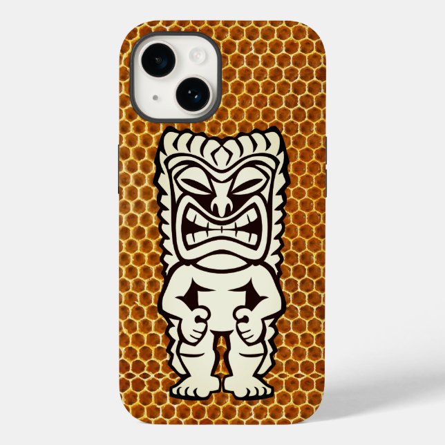Funda De Case-Mate Para iPhone Dios Tiki (Reverso )