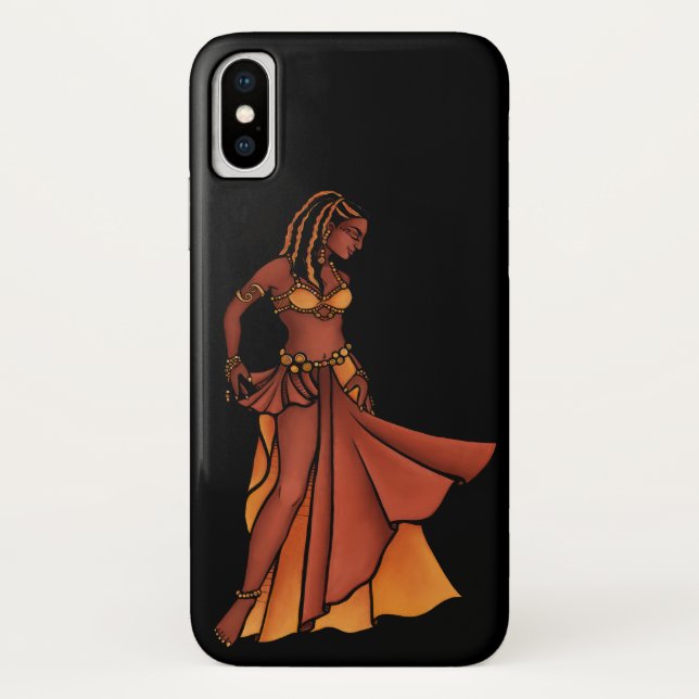 Funda De Case-Mate Para iPhone Diosa bailarina Belly nubia (Reverso)