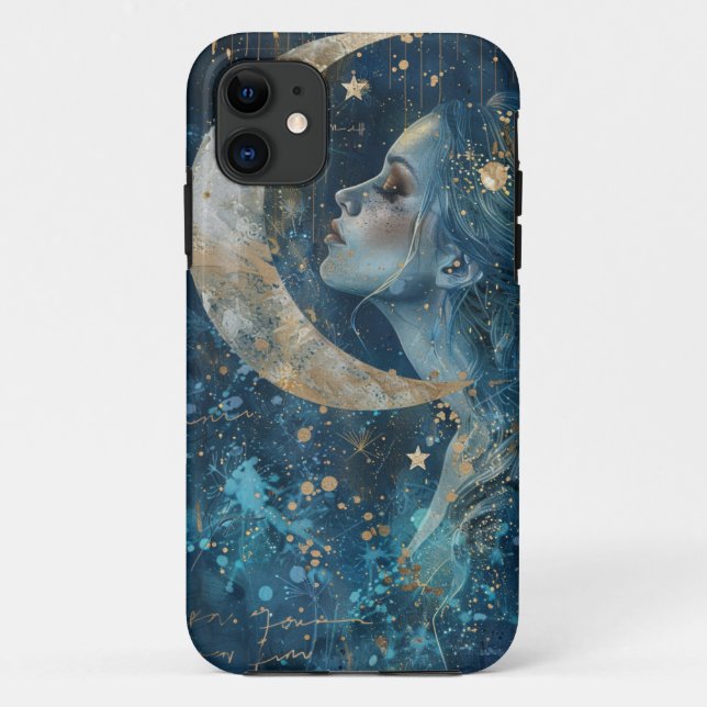 Funda De Case-Mate Para iPhone Diosa de la Luna (Reverso)