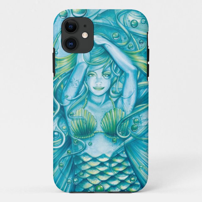 Funda De Case-Mate Para iPhone Diosa del mar (Reverso)