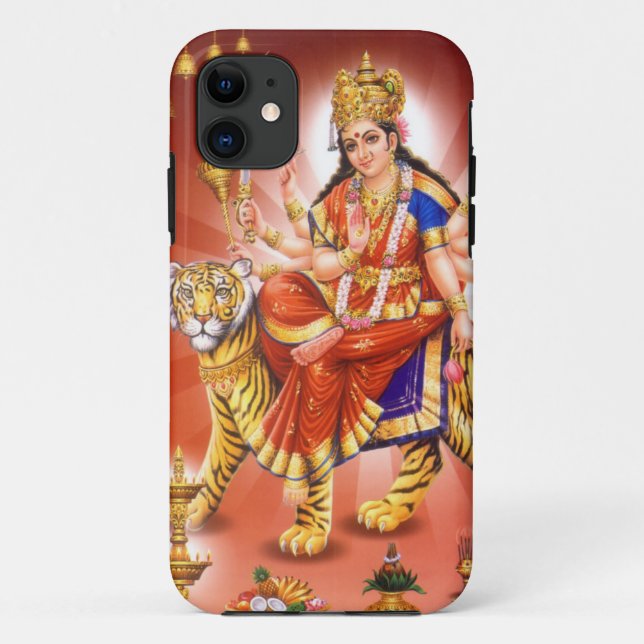 Funda De Case-Mate Para iPhone Diosa Durga (diosa hindú) (Reverso)