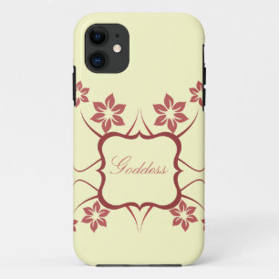 title_seo2 Diosa Floral CM iPhone 5 BT ID Funda, rojo