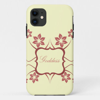 title_seo2 Diosa Floral CM iPhone 5 BT ID Funda, rojo