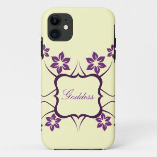 Funda Para iPhone 11 Diosa Floral iPhone 5 BT Funda, púrpura