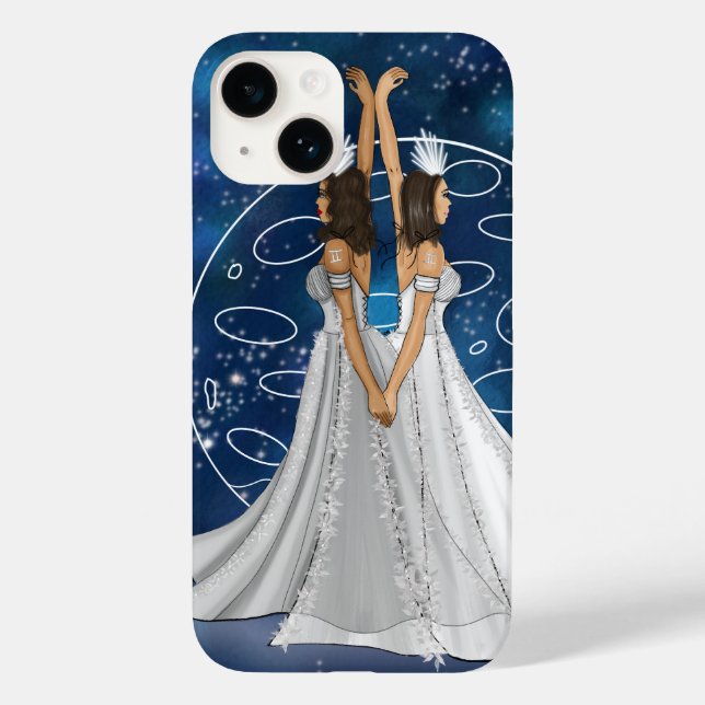 Funda De Case-Mate Para iPhone Diosa Zodiac Gemini con mercurio planetario (Reverso )