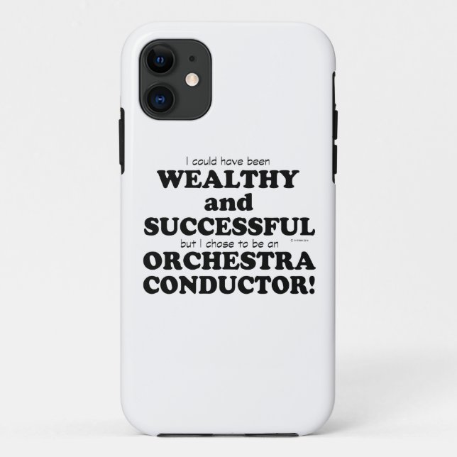 Funda De Case-Mate Para iPhone Director de orquesta rico y exitoso (Reverso)