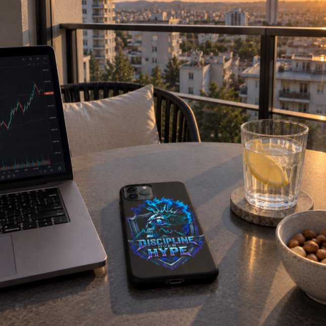Funda De Case-Mate Para iPhone Disciplina Sobre Hype Bitcoin Cripto Mentalidad Di (Subido por el creador)