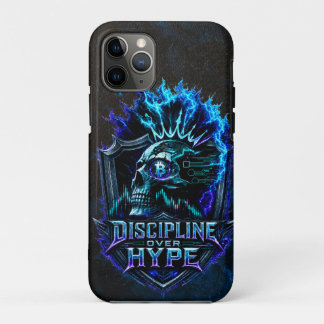 Funda Para iPhone 11 Pro Disciplina Sobre Hype Blue Grunge Bitcoin