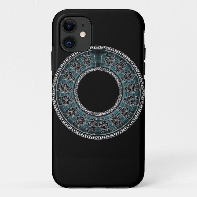 Funda De Case-Mate Para iPhone Disco griego retro (Reverso)