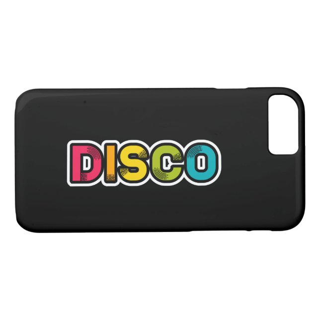 Funda De Case-Mate Para iPhone DISCO retro vinilo (Reverso (horizontal))