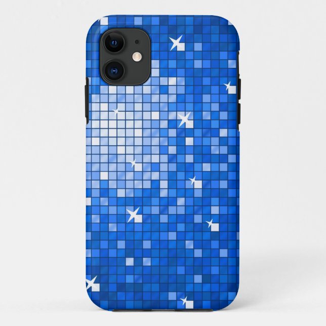 Funda De Case-Mate Para iPhone Disco Tiles Dark Blue iPhone 5 funda (Reverso)