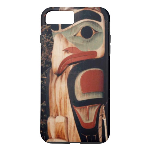 Funda De Case-Mate Para iPhone Diseñado por Alaskan Carved Totem Pole (Reverso)