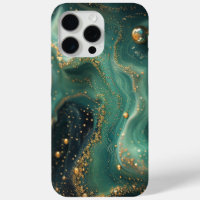 Diseñador Brillo Dorado Malaquita Verde Esmeralda