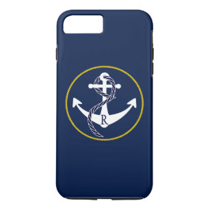 Funda Para iPhone 8 Plus/7 Plus Diseñador Personalizado Nautical Anchor Personaliz