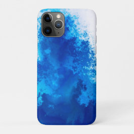 Funda Para iPhone 11 Pro diseño abstracto de color sólido azul