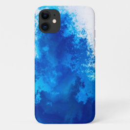 Funda Para iPhone 11 Diseño abstracto de color sólido azul