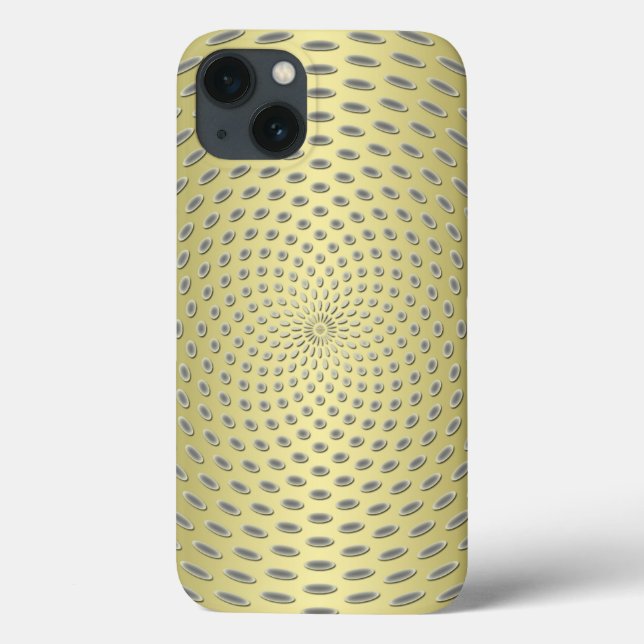 Funda De Case-Mate Para iPhone Diseño abstracto dorado (Reverso)