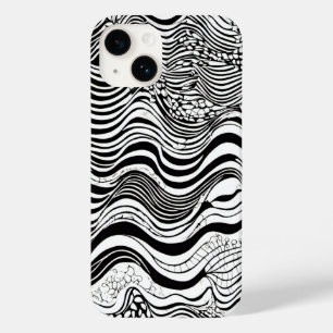 Funda Para iPhone 14 De Case-Mate Diseño abstracto en blanco y negro