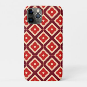 Funda Para iPhone 11 Pro Diseño abstracto geométrico rojo