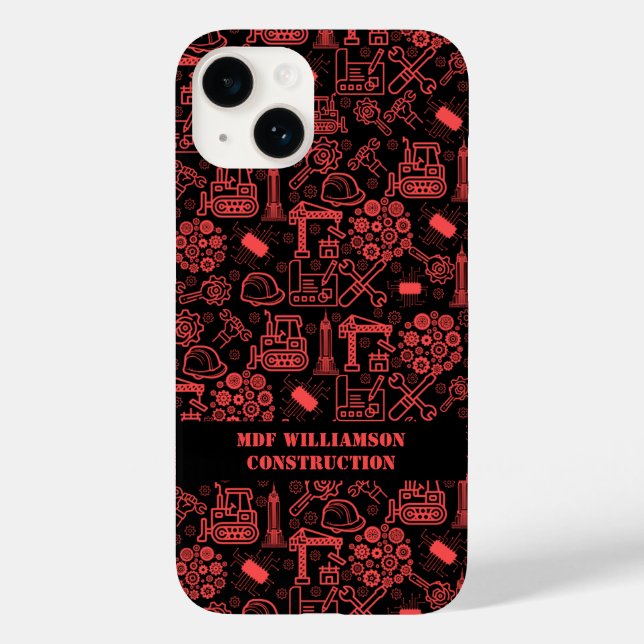 Funda De Case-Mate Para iPhone diseño arquitectónico de ladrillo rojo de diseño d (Reverso )