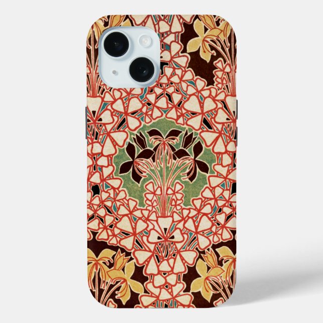 Funda De Case-Mate Para iPhone Diseño Art Nouveau #6 en VictoriaShaylee (Reverso )