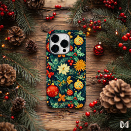 Funda Para iPhone 14 Pro De Case-Mate Diseño artístico clásico de adornos navideños