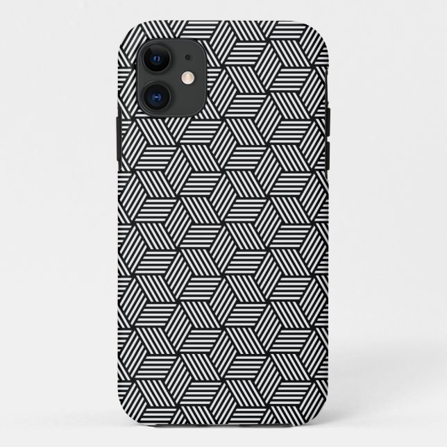 Funda De Case-Mate Para iPhone Diseño artístico de patrones geométricos (Reverso)