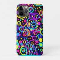Diseño artístico del patrón de neón vibrante