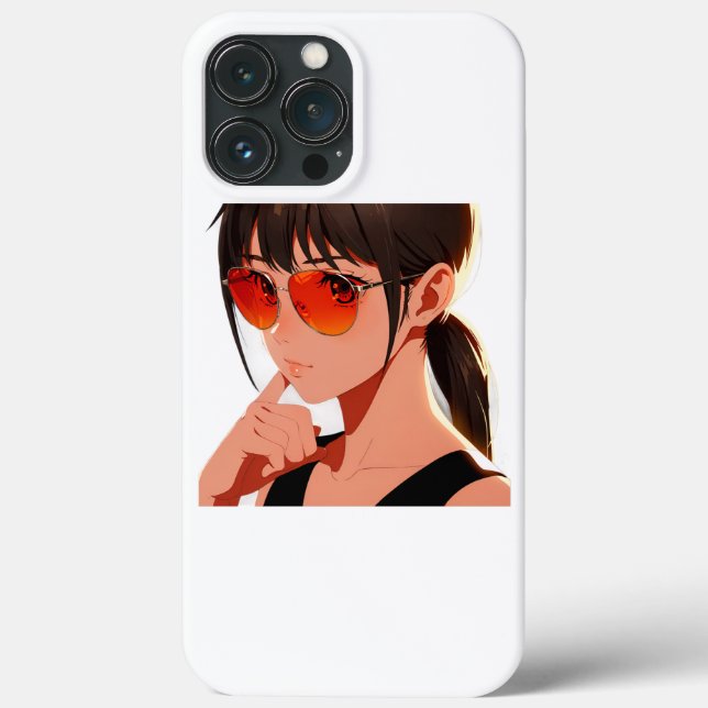 Funda De Case-Mate Para iPhone Diseño audaz y lúdico de chica animado (Reverso )