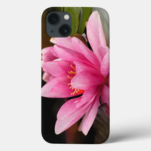 Funda De Case-Mate Para iPhone Diseño Botánico Floral de Nenúfar Tropical (Reverso)