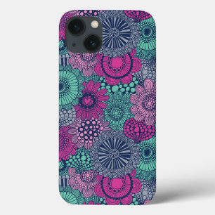 Funda Para iPhone 13 Diseño brillante y elegante de flores preciosas