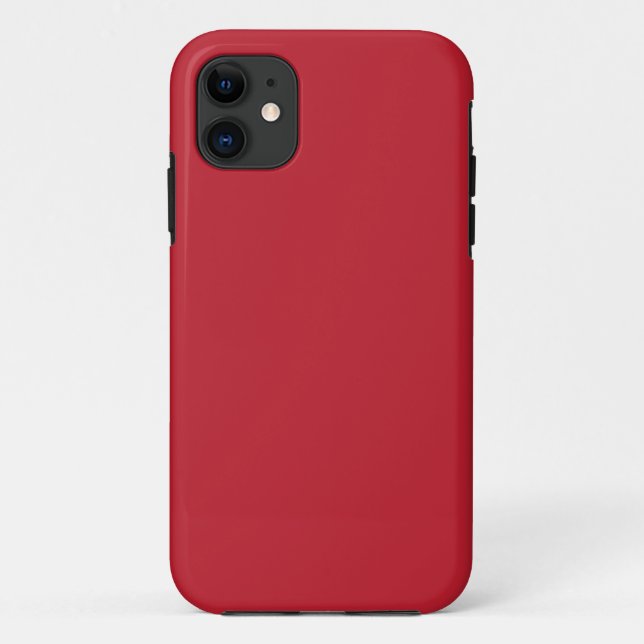 Funda De Case-Mate Para iPhone Diseño cautivador del borde blanco de fondo rojo (Reverso)