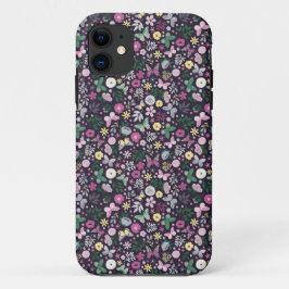 Funda Para iPhone 11 Diseño clásico floral de calico