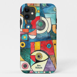 Funda Para iPhone 11 Diseño Cubismo Equipaje