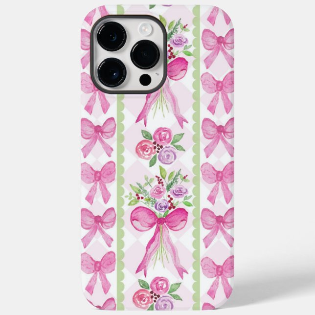 Funda De Case-Mate Para iPhone Diseño de acuarela floral de arco (Reverso )