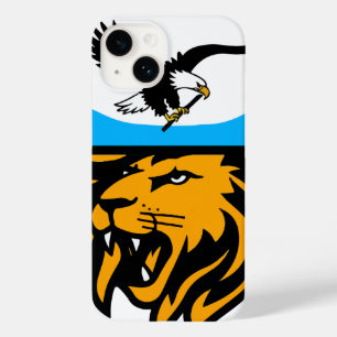 Funda Para iPhone 14 De Case-Mate Diseño de águila y león moderno con media luna