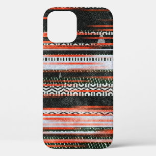Funda Para iPhone 12 Diseño de alfombras de estribos de estampado étnic
