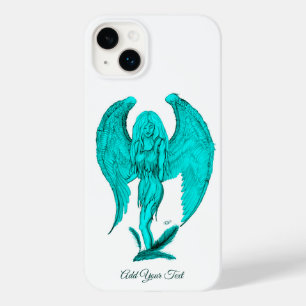 Funda Para iPhone 14 Plus De Case-Mate Diseño de ángel, negro y verde