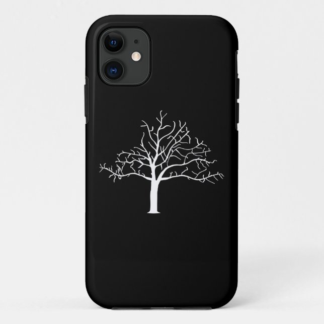 Funda De Case-Mate Para iPhone Diseño de árbol básico (Reverso)