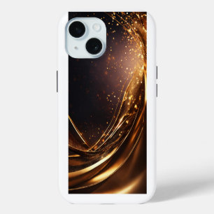 Funda Para iPhone 15 Diseño de Arte de Glam Estético de Lujo