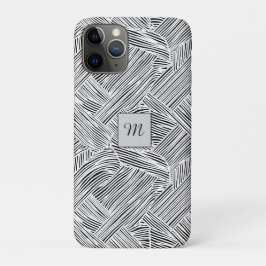 Funda Para iPhone 11 Pro Diseño de arte de patrón de tejido 