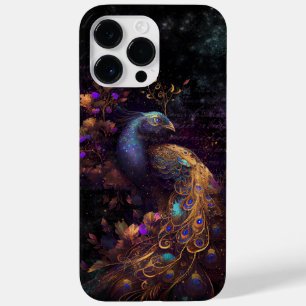 Funda Para iPhone 14 Pro Max De Case-Mate Diseño de arte digital en pavo real oscuro 8