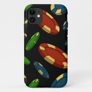 Funda Para iPhone 11 Diseño de arte en 3D de los Chips de Casino Modern