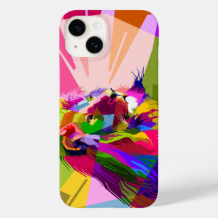 Funda Para iPhone 14 De Case-Mate Diseño de arte pop prismático colorido de león