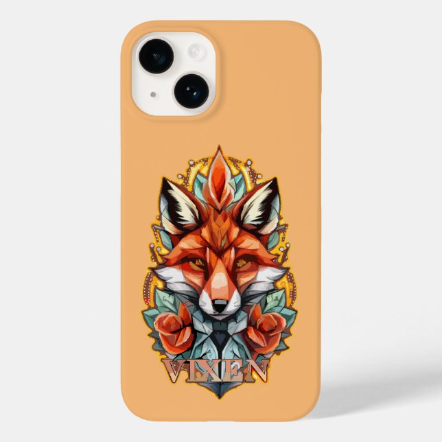 Funda De Case-Mate Para iPhone Diseño de arte Vixen Fox (Reverso )